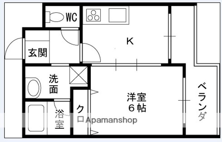 兵庫県尼崎市水堂町3丁目の賃貸マンションの間取り