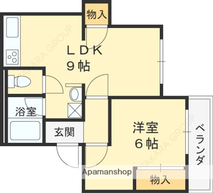 シャトー北野の間取り