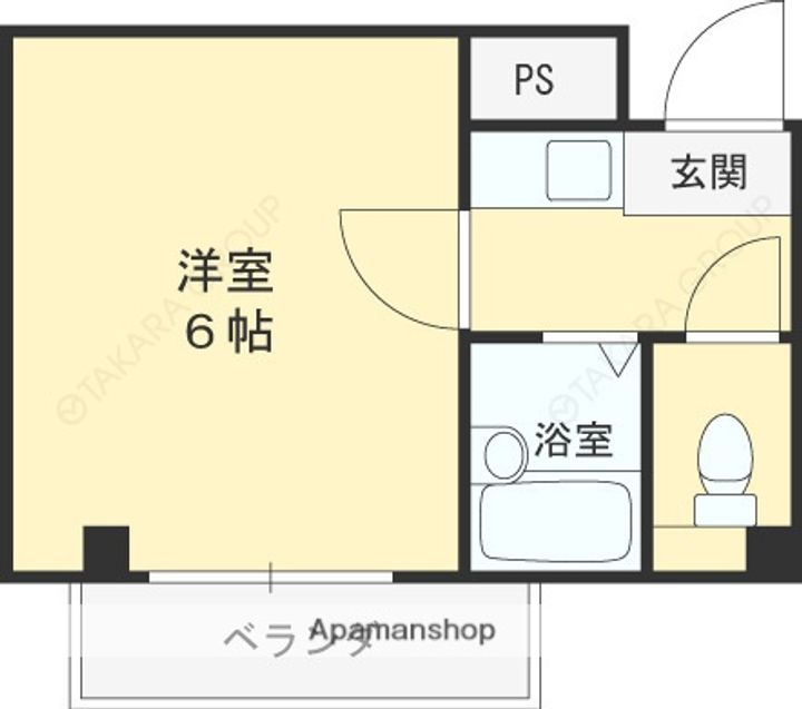 兵庫県西宮市仁川町3丁目の賃貸マンションの間取り