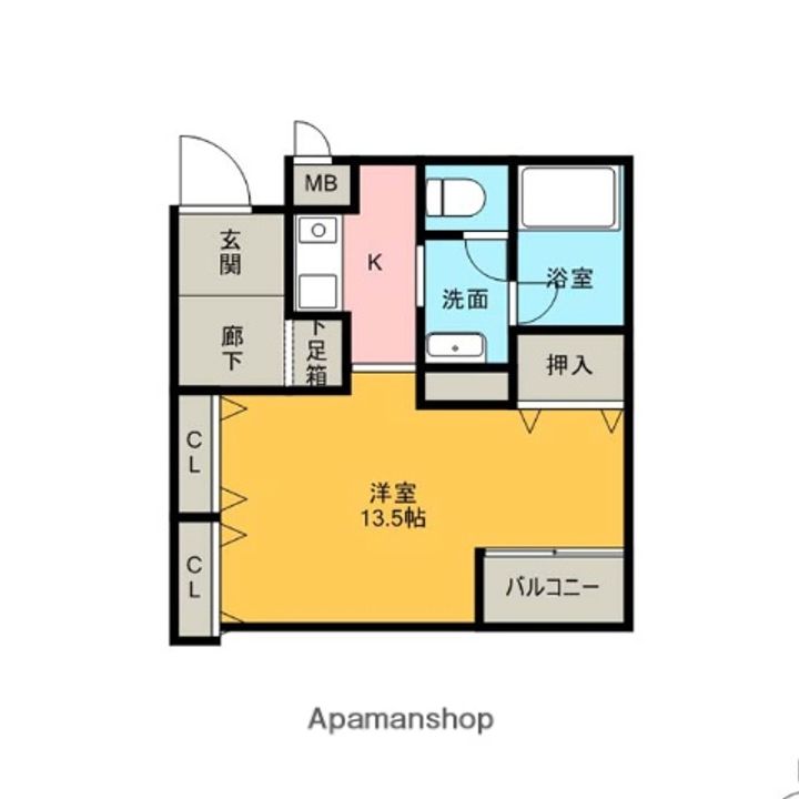 ルーア芦屋209の間取り