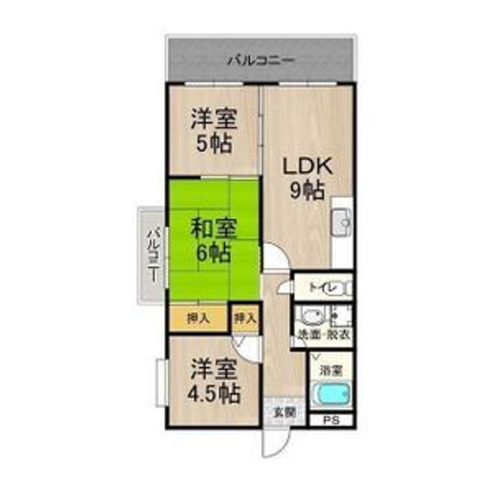 カーサフィオーレ弐番館の間取り