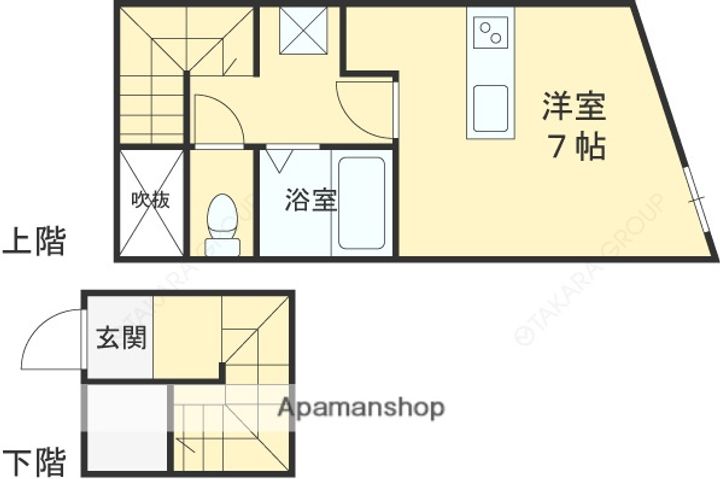 グランシャルム芦屋の間取り