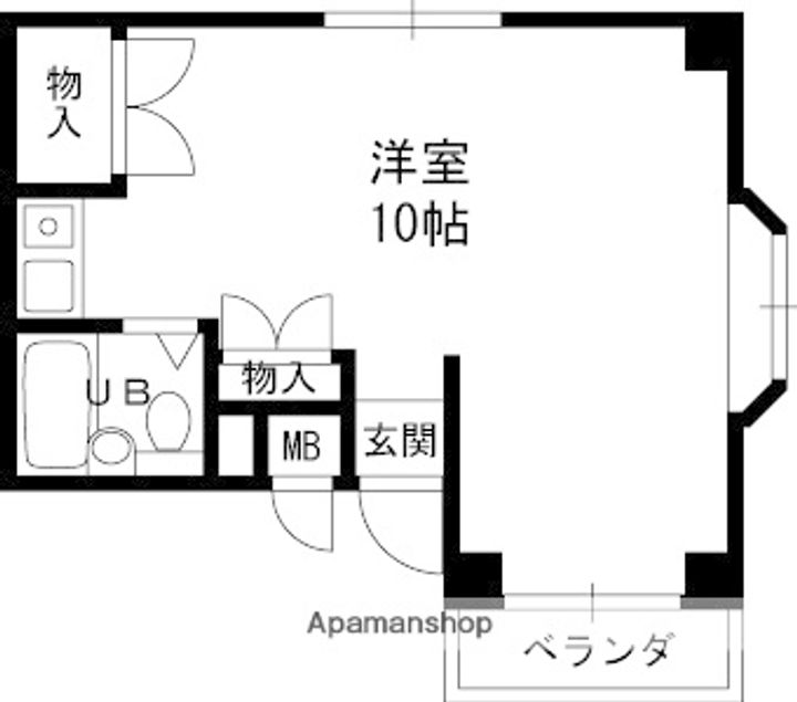 兵庫県西宮市段上町4丁目の賃貸マンションの間取り