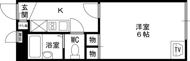 レオパレスKAMISHOの間取り
