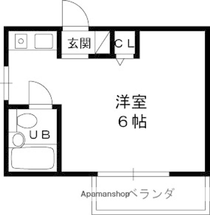 兵庫県西宮市里中町2丁目の賃貸マンションの間取り