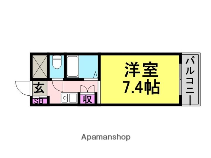 ラメール南塚口1401の間取り