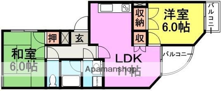 ファミール武庫之荘305の間取り