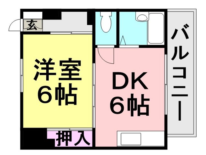 たちばなTWO−ONE304の間取り