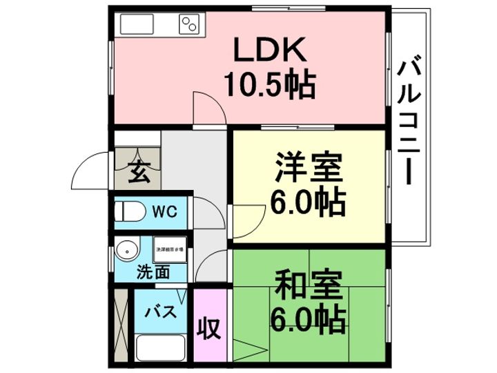 ハイツMK202の間取り