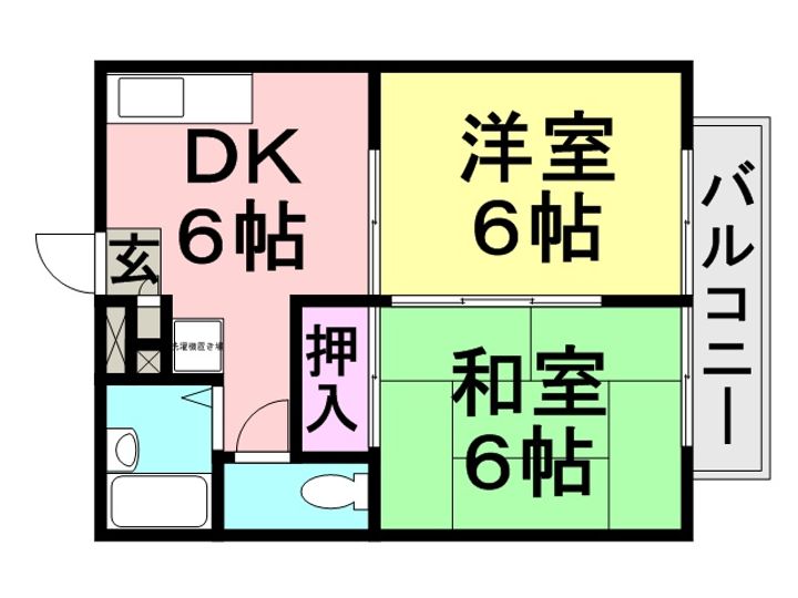 メゾン立花102の間取り