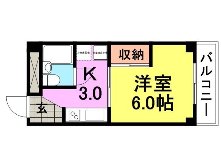 M’STYLE MUKONOSO 1403の間取り