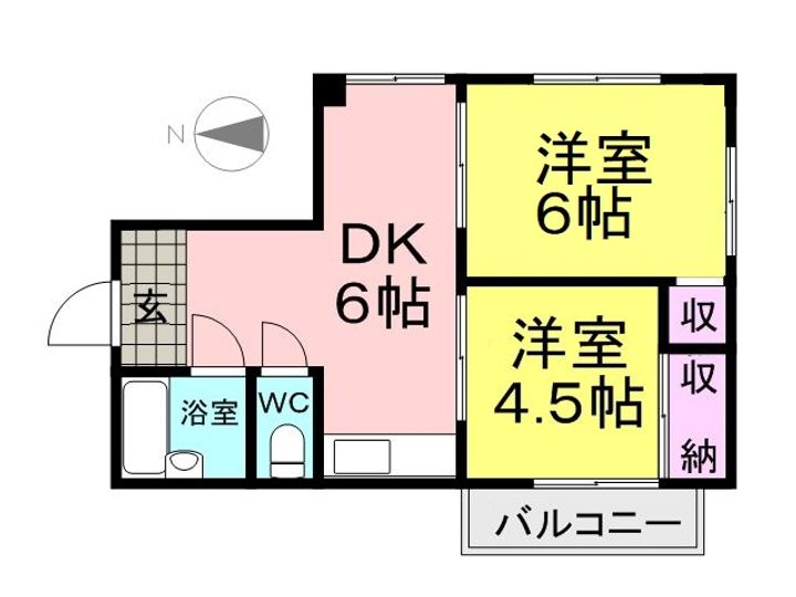 若松マンションの間取り