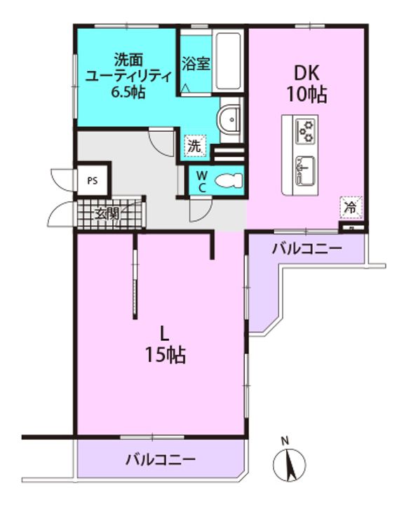 東急ドエル南塚口B3Fの間取り