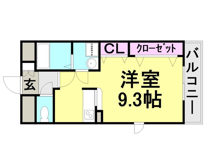 サンハイツ大島206の間取り