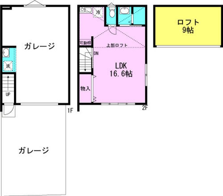 GARAGEHUB尼崎(ガレージハブ尼崎)の間取り