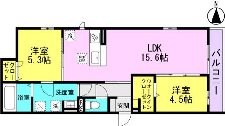兵庫県尼崎市武庫之荘東1丁目の賃貸アパートの間取り