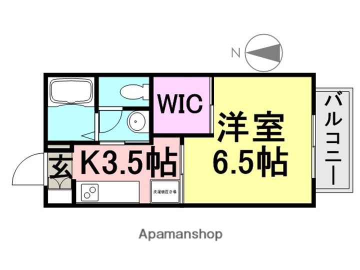 メゾンファーベスB102の間取り