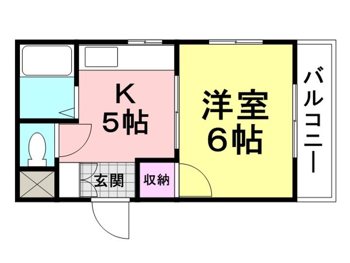 北口ハイツ301の間取り