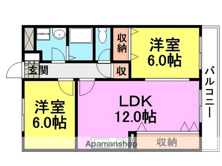 プレステージ1-205の間取り