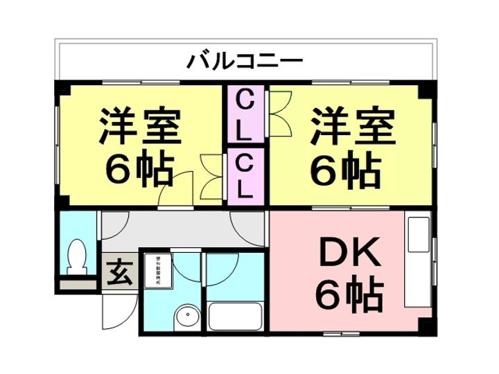 フラミニアコート2312の間取り