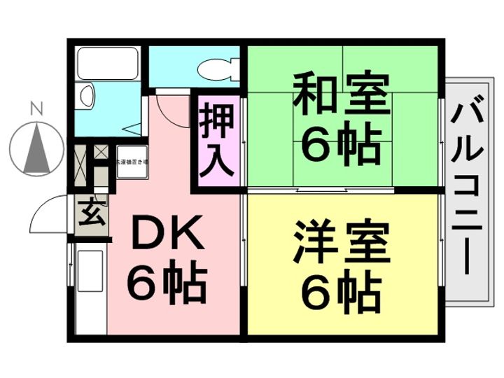 メゾン立花101の間取り