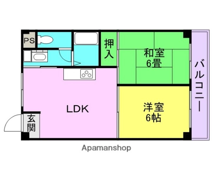 ホーク武庫之荘302の間取り