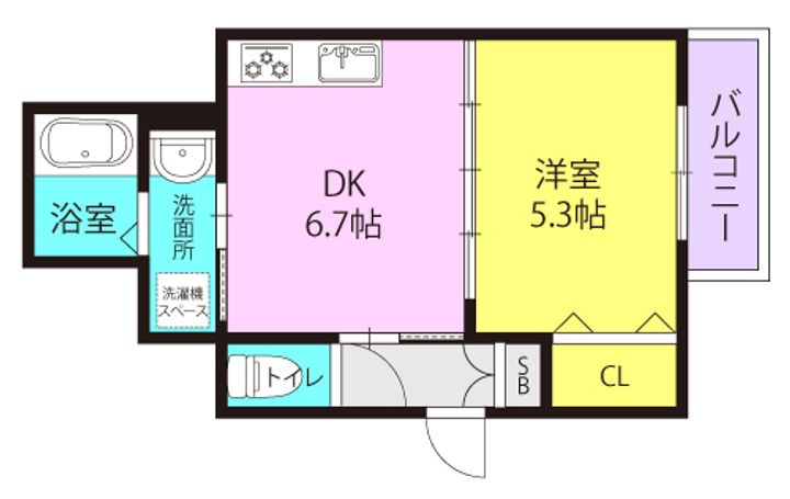 ラモーナ東本町3301の間取り