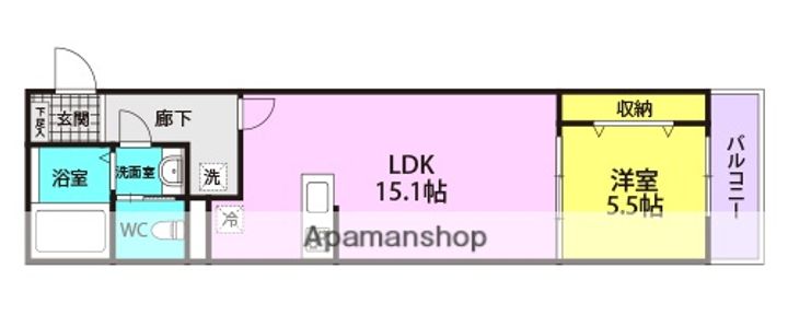 CASA東園田の間取り
