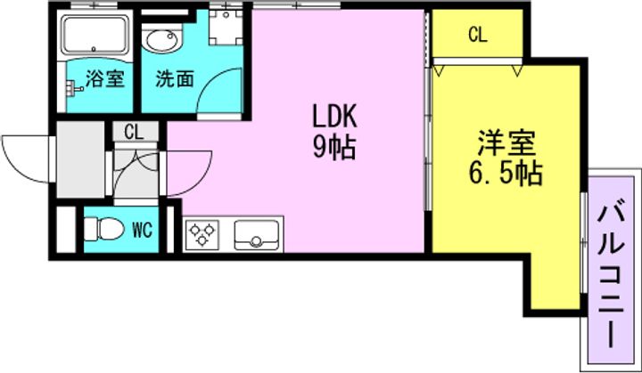 エクラシア園田302の間取り