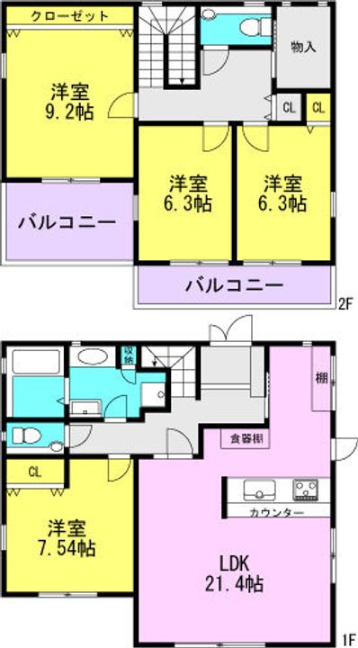 兵庫県尼崎市南塚口町6丁目(一戸建)の賃貸物件の間取り