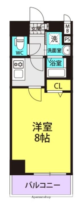 兵庫県尼崎市杭瀬本町1丁目の賃貸マンションの間取り
