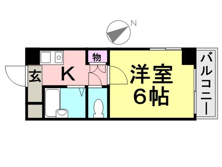 KM立花505の間取り