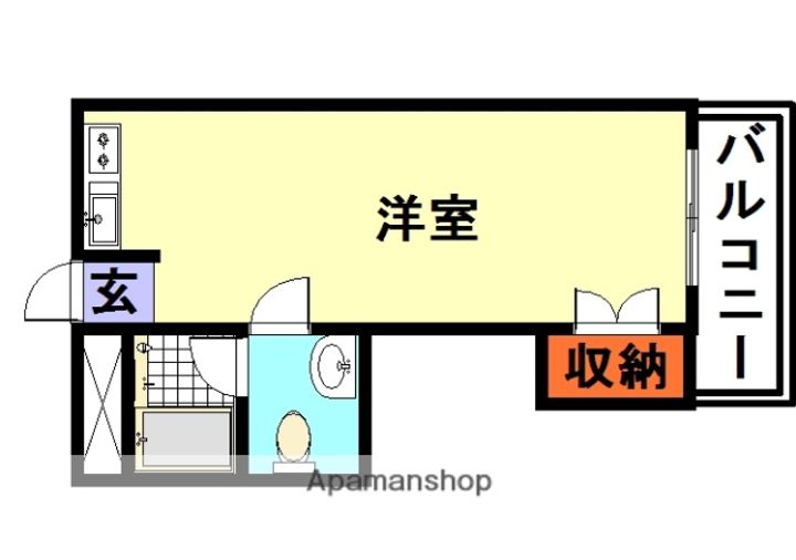 キューブ武庫川1の間取り