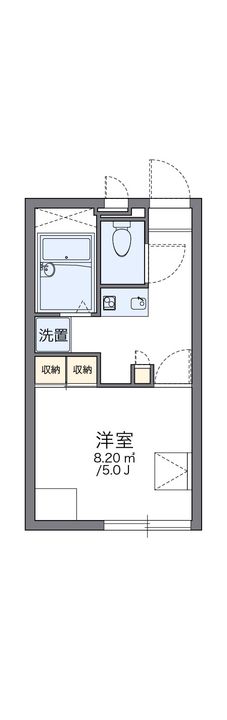 レオパレス平野204の間取り