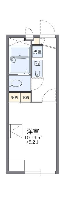 レオパレス片山ミオ116の間取り
