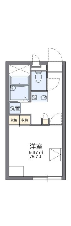 レオパレス扇103の間取り