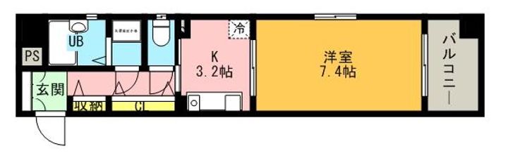 プレサンス新神戸0301の間取り