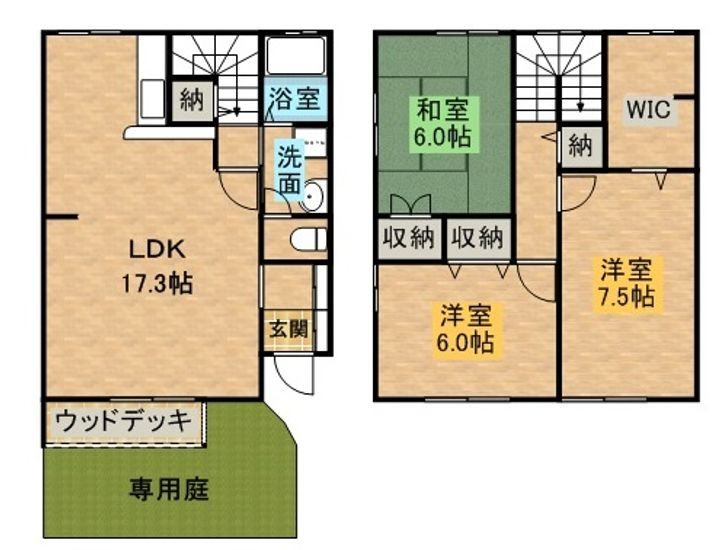 ルピナスコート D棟の間取り