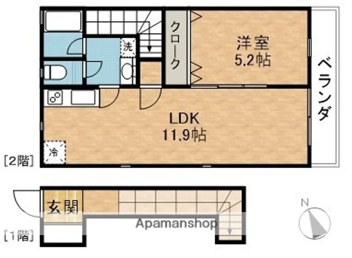 ビオ八多町の間取り