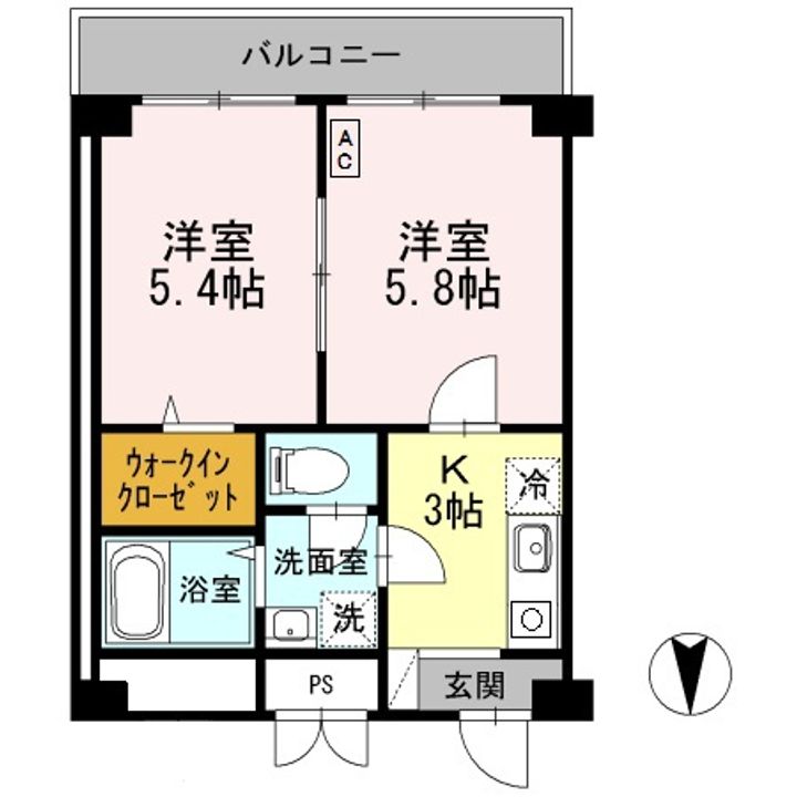 クレール久保の間取り