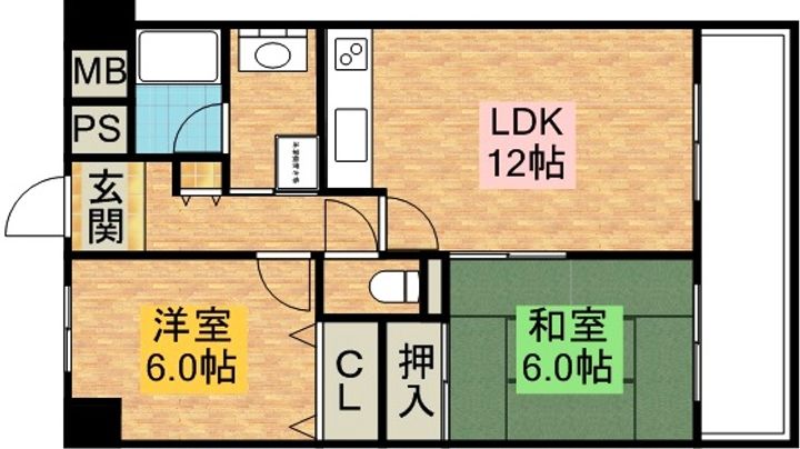 兵庫県小野市敷地町の賃貸マンションの間取り