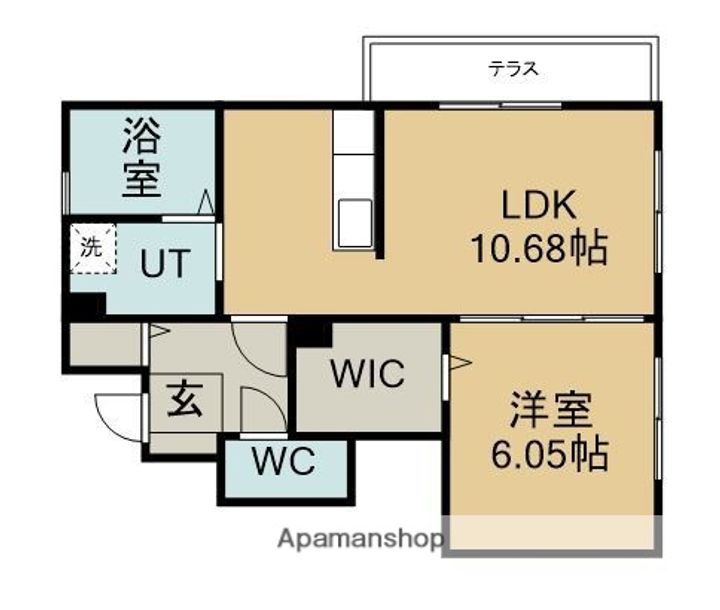 兵庫県三木市宿原の賃貸アパートの間取り