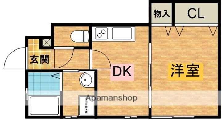 兵庫県小野市本町の賃貸アパートの間取り