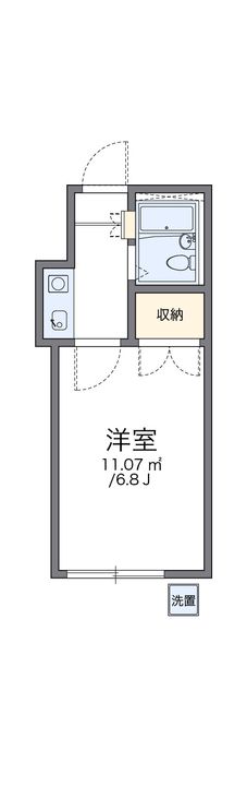 レオパレス姫路108の間取り