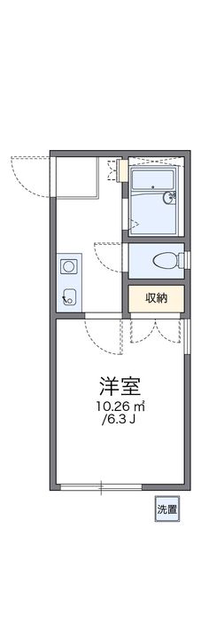 レオパレス姫路107の間取り