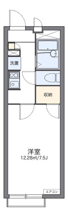 レオパレスエスエス205の間取り