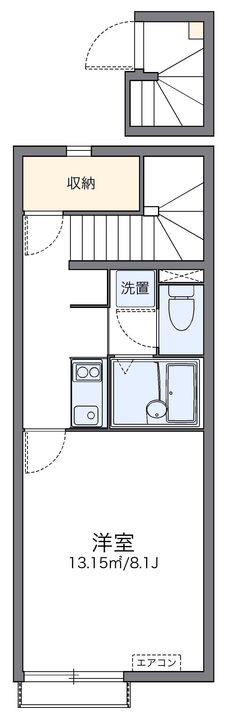 レオネクスト太陽 今在家202の間取り