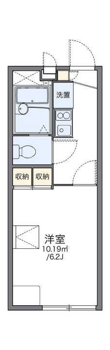 レオパレスグランサン101の間取り