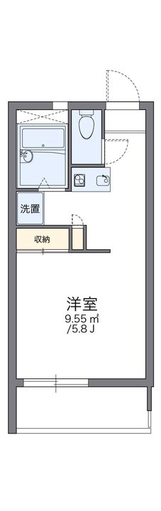 レオパレスL’ARC Y’S201の間取り