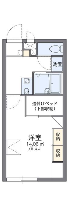 レオパレスパレ・イディア109の間取り
